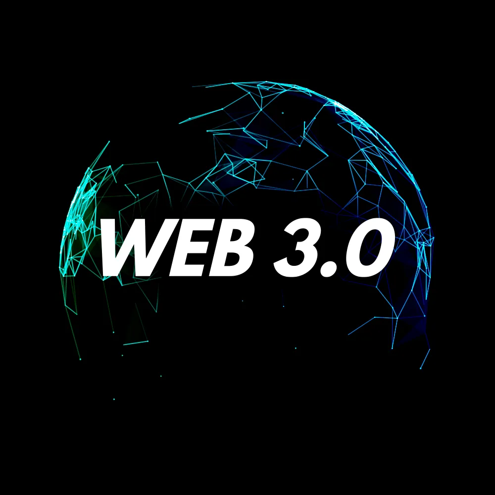 Imagem de um mundo digital com elementos de criptomoedas e blockchain representando o futuro da Web3.