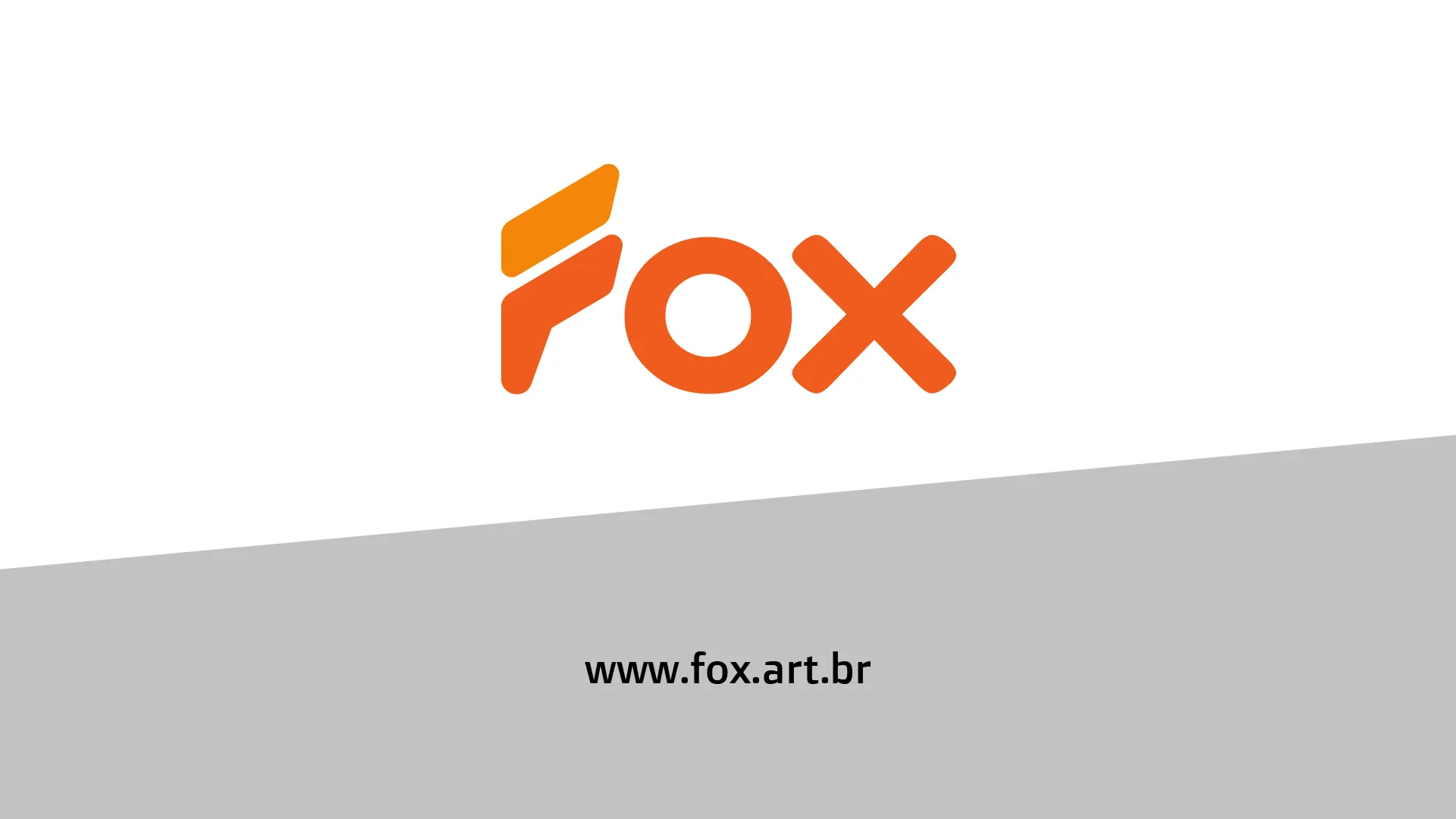 FOX branding logo and portfolio signature screen.