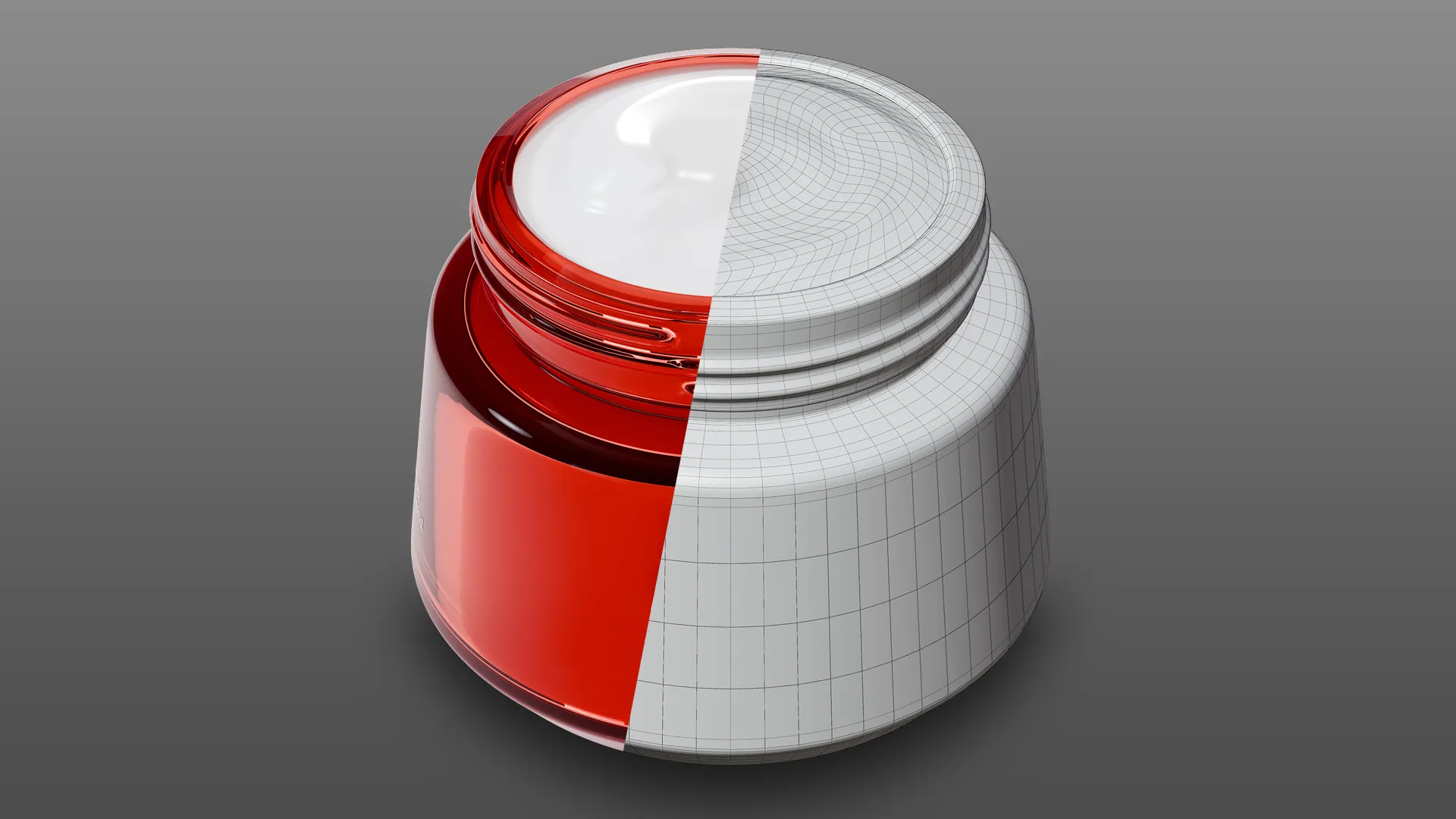 Split image showing wireframe 3D model and high-end product visualization render, illustrating why 3D converts better than photography.