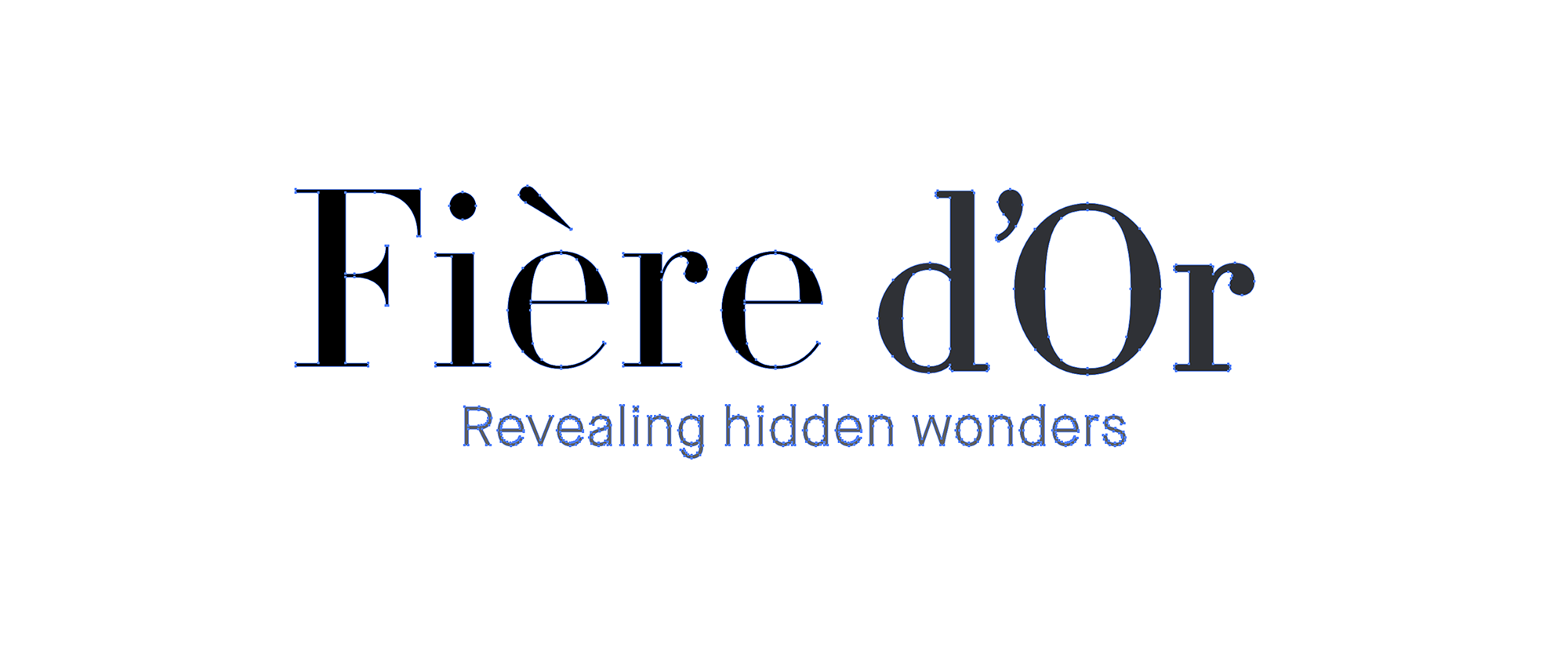 Clean minimalist logo with a sophisticated serif font for a high-end brand.