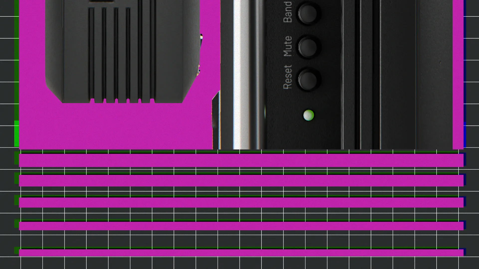 Rear backplate design of RETROWAVE RW-900 retro radio